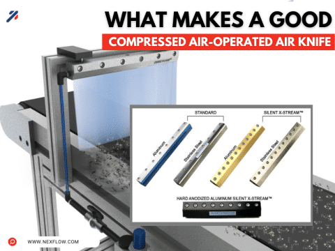 Compressed air operated air knife